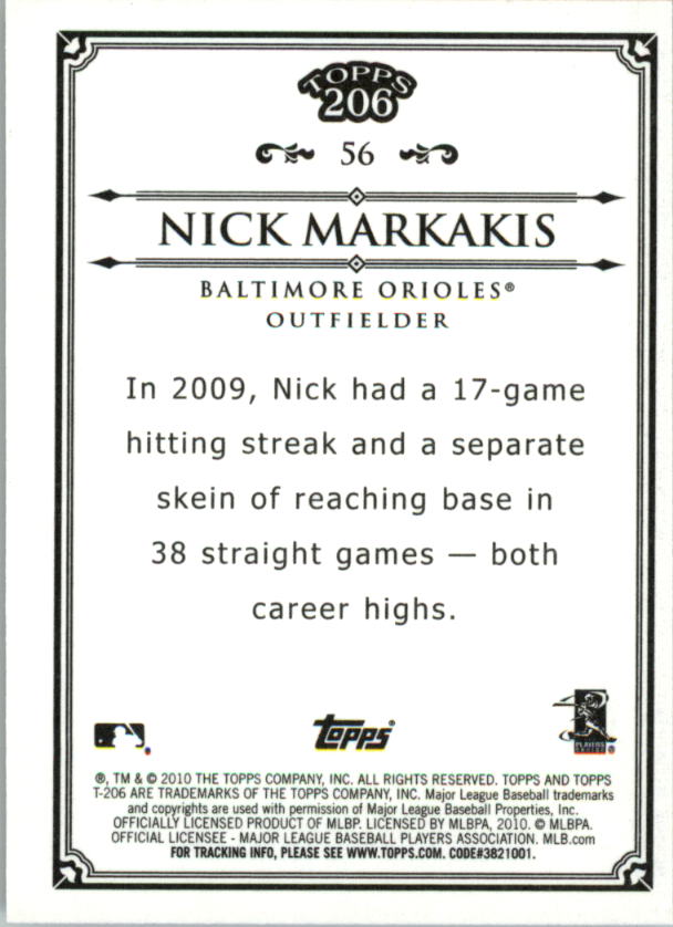 A8192- 2010 Topps 206 BB Card #s 201-300 +Inserts -You Pick- 15+ FREE US SHIP - Picture 199 of 243