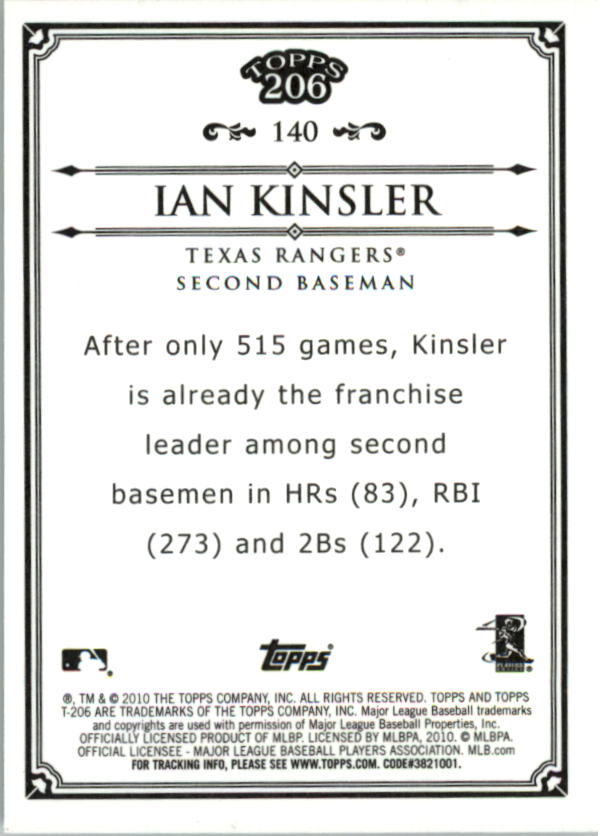 A8192- 2010 Topps 206 BB Card #s 201-300 +Inserts -You Pick- 15+ FREE US SHIP - Picture 209 of 243