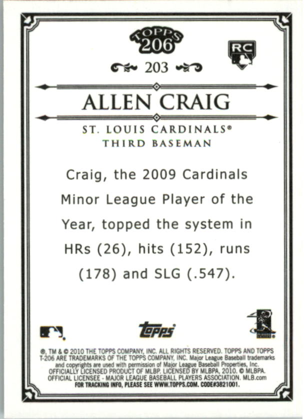 A8192- 2010 Topps 206 BB Card #s 201-300 +Inserts -You Pick- 15+ FREE US SHIP - Picture 217 of 243