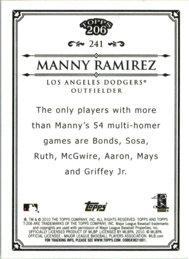 A8192- 2010 Topps 206 BB Card #s 201-300 +Inserts -You Pick- 15+ FREE US SHIP - Picture 227 of 243