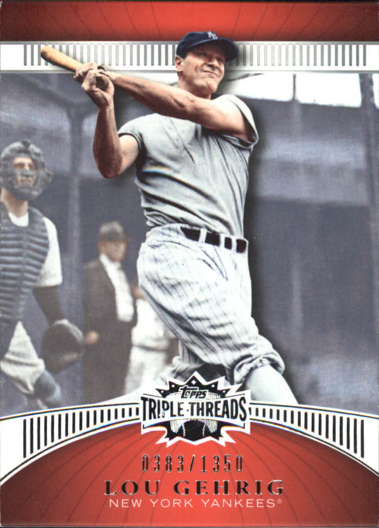 2010 Topps Triple Threads #88 Lou Gehrig
