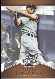 2010 Topps Triple Threads Sepia #88 Lou Gehrig