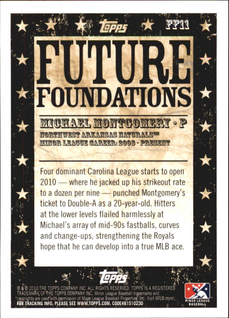 2010 Topps Pro Debut Future Foundations #FF11 Michael Montgomery back image
