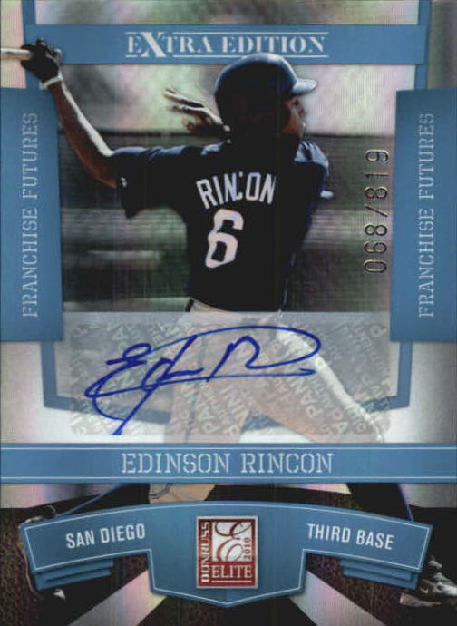 2010 Donruss Elite Extra Edition Franchise Futures Signatures #77 Edinson Rincon/819