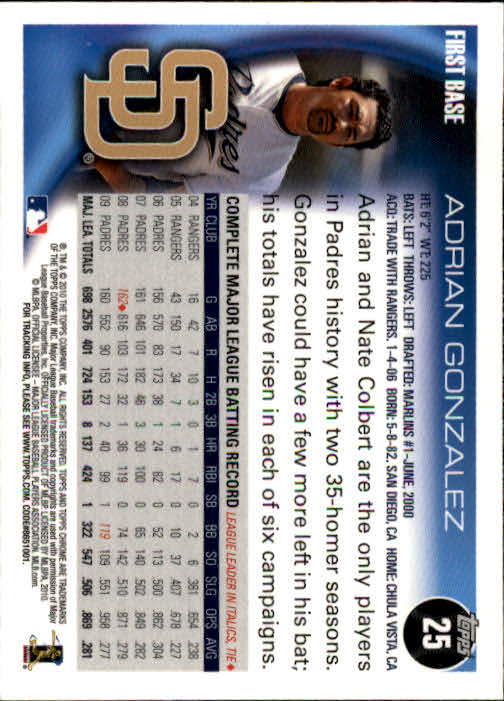 A1775- 2010 Topps Chrome BB Card #s 1-220 +Rookies -You Pick- 15+ FREE US SHIP - Picture 47 of 411
