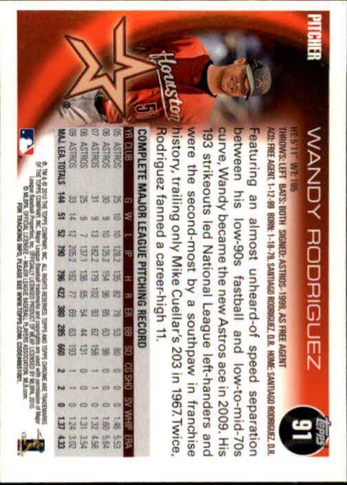 A1775- 2010 Topps Chrome BB Card #s 1-220 +Rookies -You Pick- 15+ FREE US SHIP - Picture 174 of 411