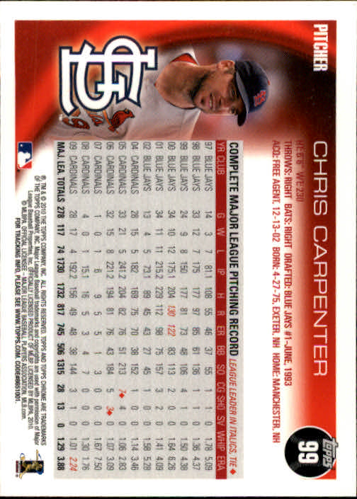 A1775- 2010 Topps Chrome BB Card #s 1-220 +Rookies -You Pick- 15+ FREE US SHIP - Picture 190 of 411