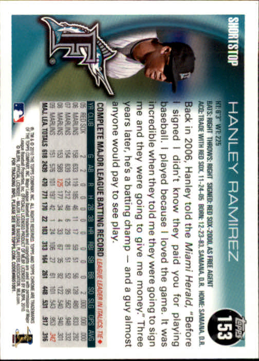 A1775- 2010 Topps Chrome BB Card #s 1-220 +Rookies -You Pick- 15+ FREE US SHIP - Picture 298 of 411