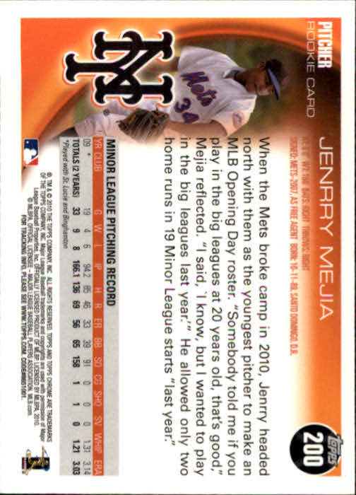 A1775- 2010 Topps Chrome BB Card #s 1-220 +Rookies -You Pick- 15+ FREE US SHIP - Picture 377 of 411