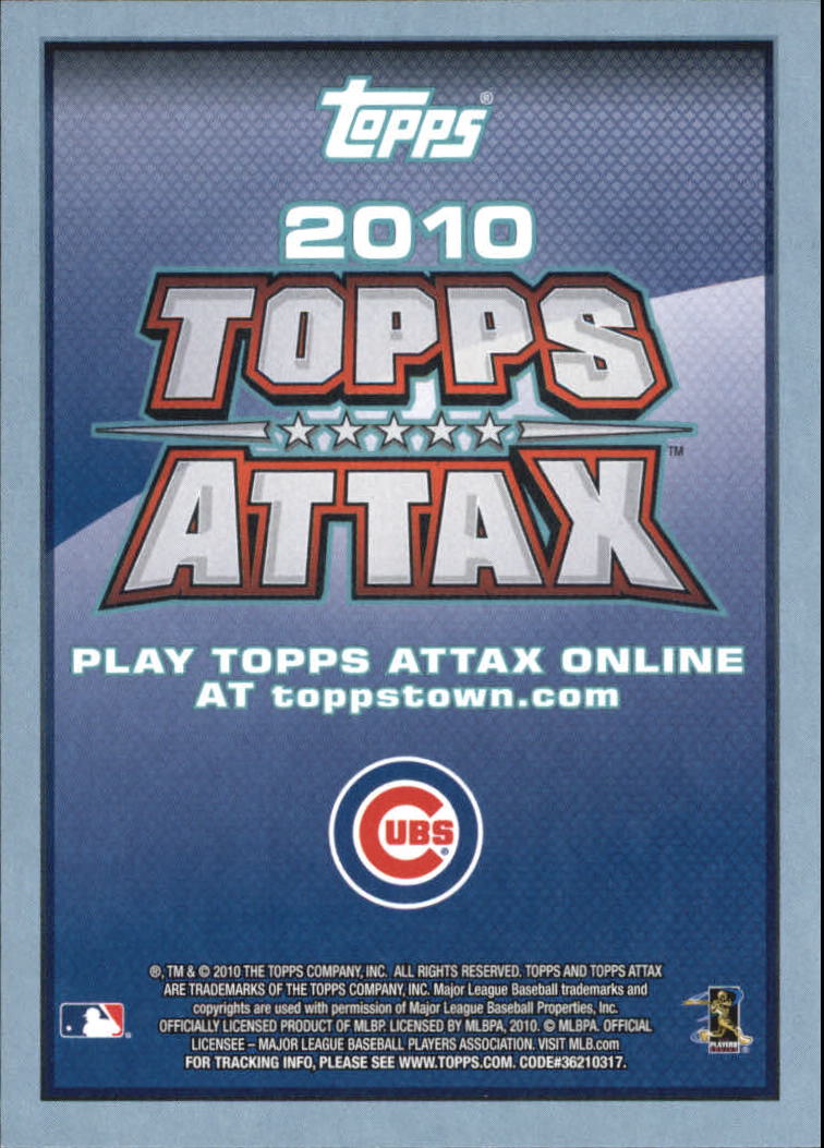 2010 Topps Update Attax Code Cards #40 Alfonso Soriano