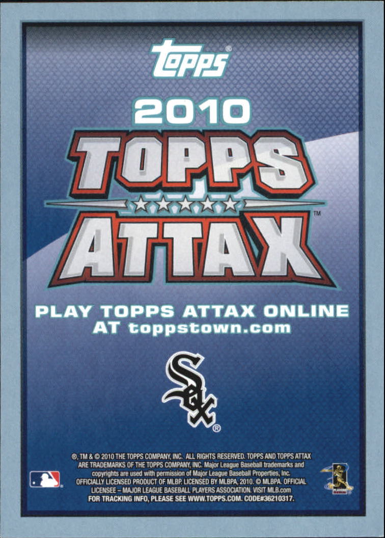2010 Topps Update Attax Code Cards #42 Paul Konerko