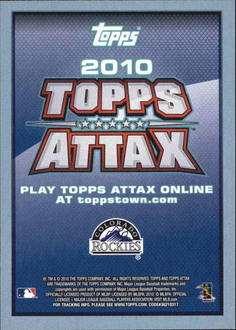 2010 Topps Update Attax Code Cards #46 Ubaldo Jimenez