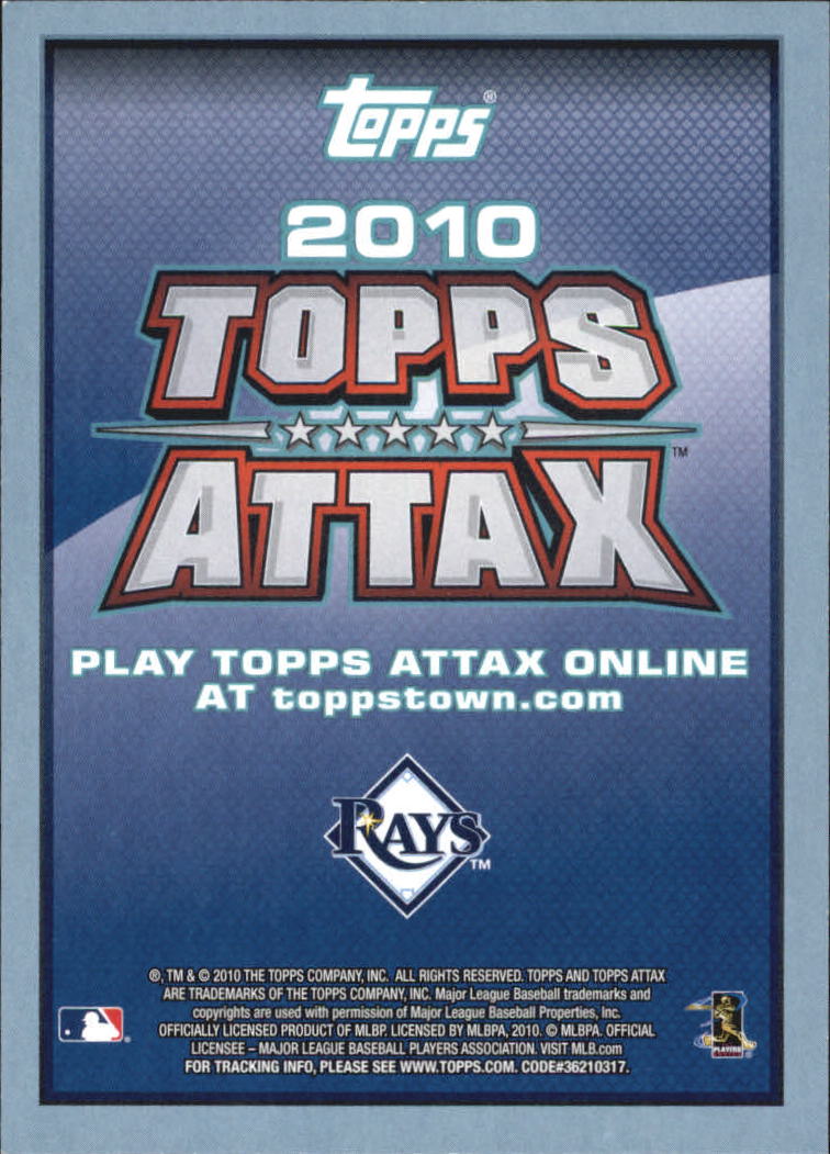 2010 Topps Update Attax Code Cards #73 David Price