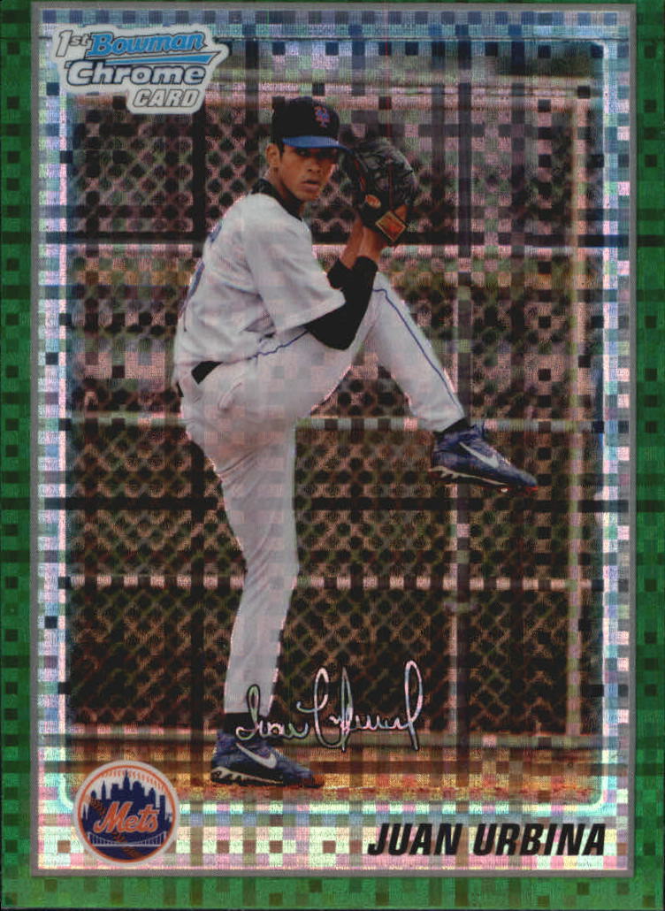 2010 Bowman Chrome Prospects Green X-Fractors #BCP220 Juan Urbina