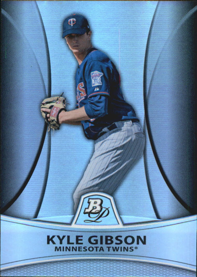 2010 Bowman Platinum Prospects Refractors Thick Stock #PP20 Kyle Gibson