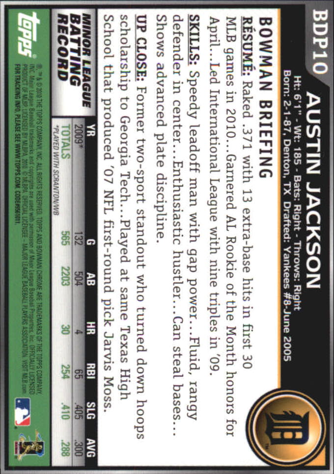 A7495- 2010 Bowman Chrome Draft Baseball Versch. Karten -du Pick- 15 + - Bild 13 von 418