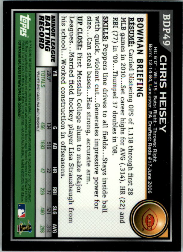 A7495- 2010 Bowman Chrome Draft Baseball Versch. Karten -du Pick- 15 + - Bild 84 von 418