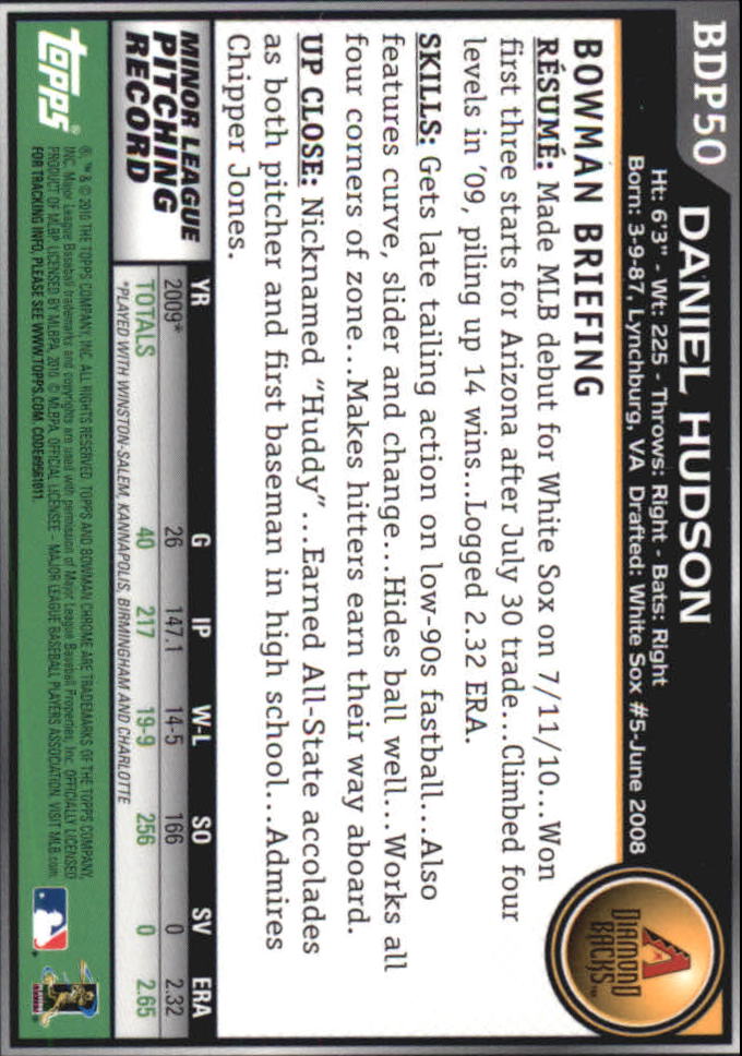 A7495- 2010 Bowman Chrome Draft Baseball Versch. Karten -du Pick- 15 + - Bild 86 von 418