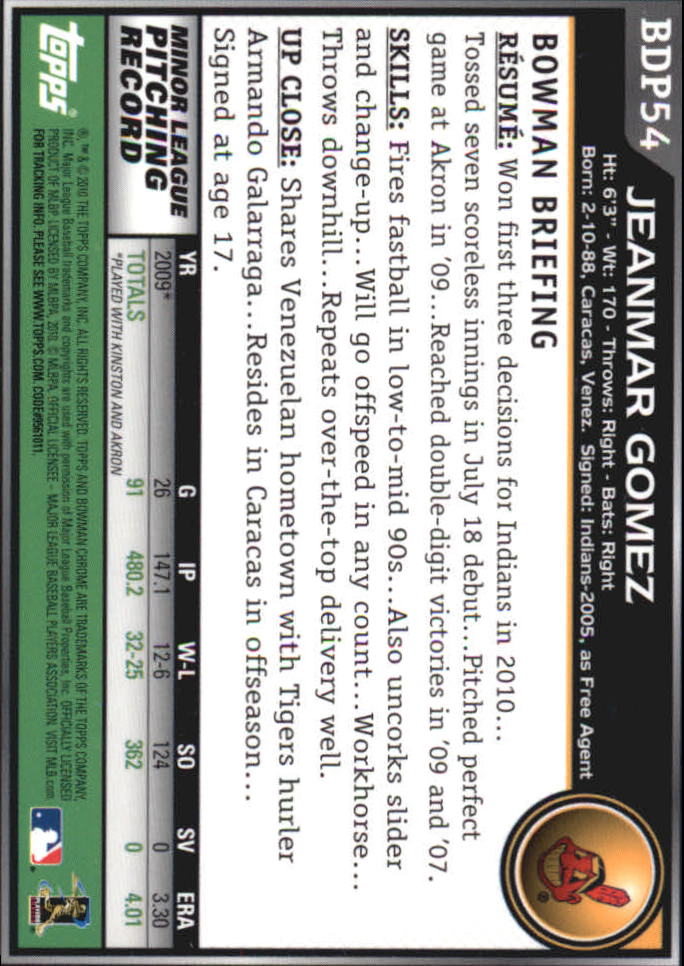 A7495- 2010 Bowman Chrome Draft Baseball Versch. Karten -du Pick- 15 + - Bild 94 von 418