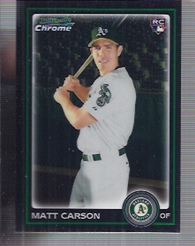 2010 Bowman Chrome Draft #BDP95 Matt Carson (RC)