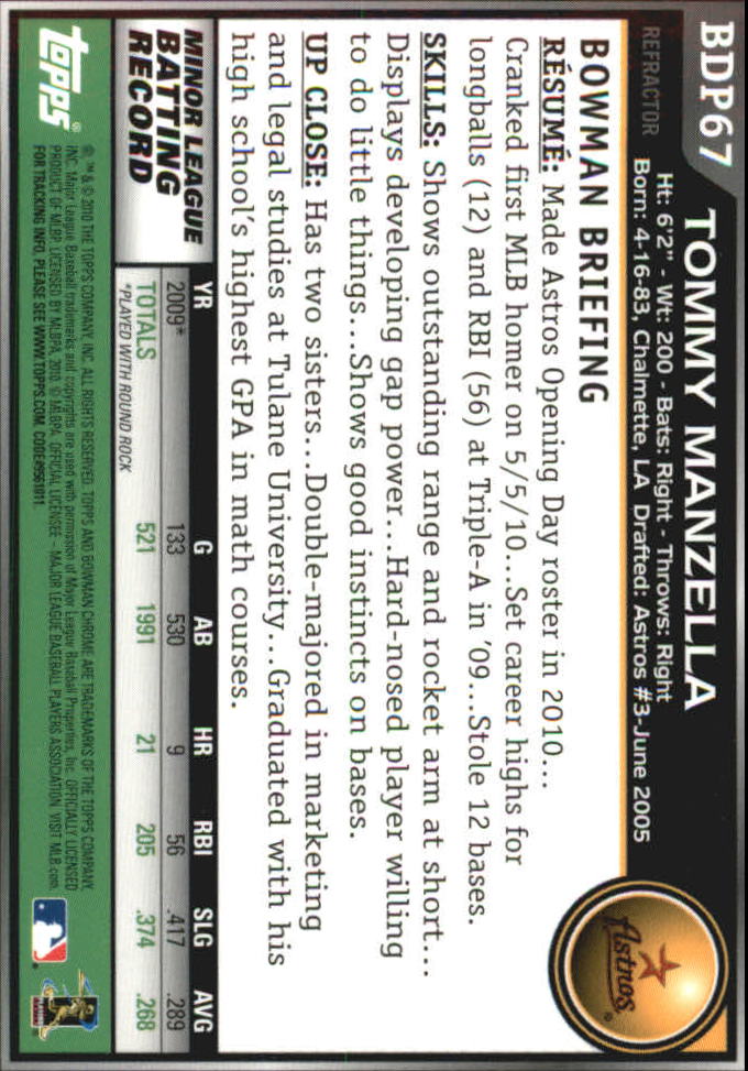 A7495- 2010 Bowman Chrome Draft Baseball Versch. Karten -du Pick- 15 + - Bild 410 von 418