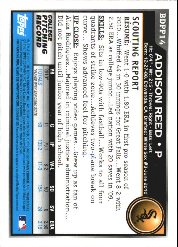A7495- 2010 Bowman Chrome Draft Baseball Asst Cards -You Pick- 15+ FREE US SHIP - Picture 234 of 418