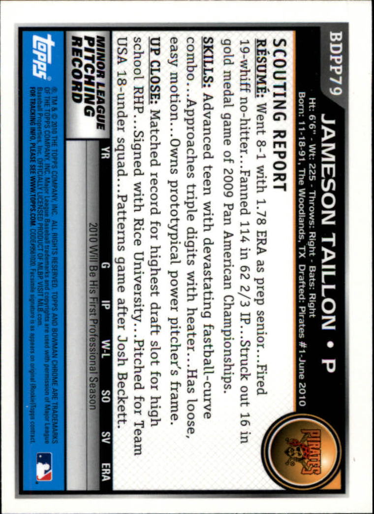 A7495- 2010 Bowman Chrome Draft Baseball Versch. Karten -du Pick- 15 + - Bild 346 von 418