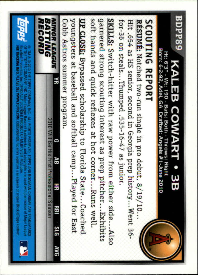 A7495- 2010 Bowman Chrome Draft Baseball Versch. Karten -du Pick- 15 + - Bild 362 von 418