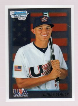 Sold at Auction: Corey Seager Signed 2010 Bowman Chrome Draft Prospects  #BDPP108 (Beckett COA)