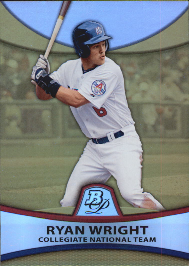 2010 Bowman Platinum Prospects Gold Refractors Thick Stock #PP50 Ryan Wright