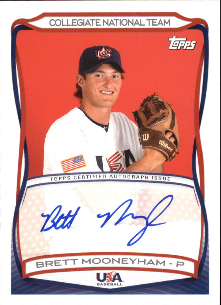 2010 USA Baseball Autographs #A34 Brett Mooneyham