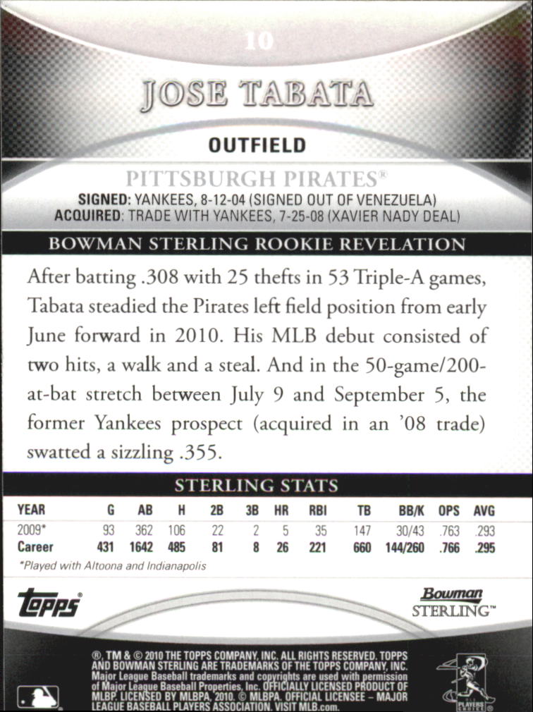 B6710- 2010 Bowman Sterling Baseball Assorted Cards -You Pick- 15+ FREE US SHIP - Picture 17 of 155