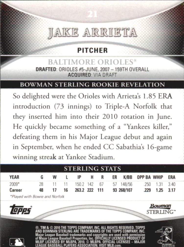 B6710- 2010 Bowman Sterling Baseball Assorted Cards -You Pick- 15+ FREE US SHIP - Picture 27 of 155
