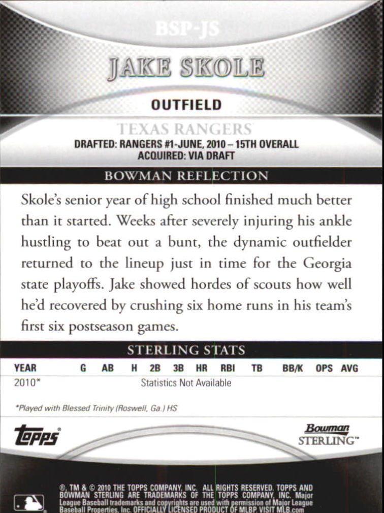 B6710- 2010 Bowman Sterling Baseball Assorted Cards -You Pick- 15+ FREE US SHIP - Picture 73 of 155