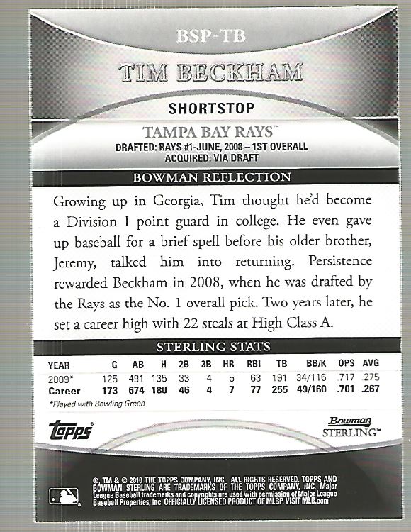 B6710- 2010 Bowman Sterling Baseball Assorted Cards -You Pick- 15+ FREE US SHIP - Picture 80 of 155