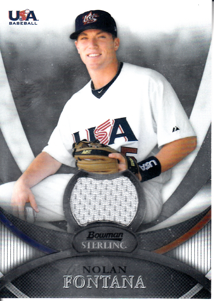 2010 Bowman Sterling USA Baseball Relics #USAR27 Nolan Fontana