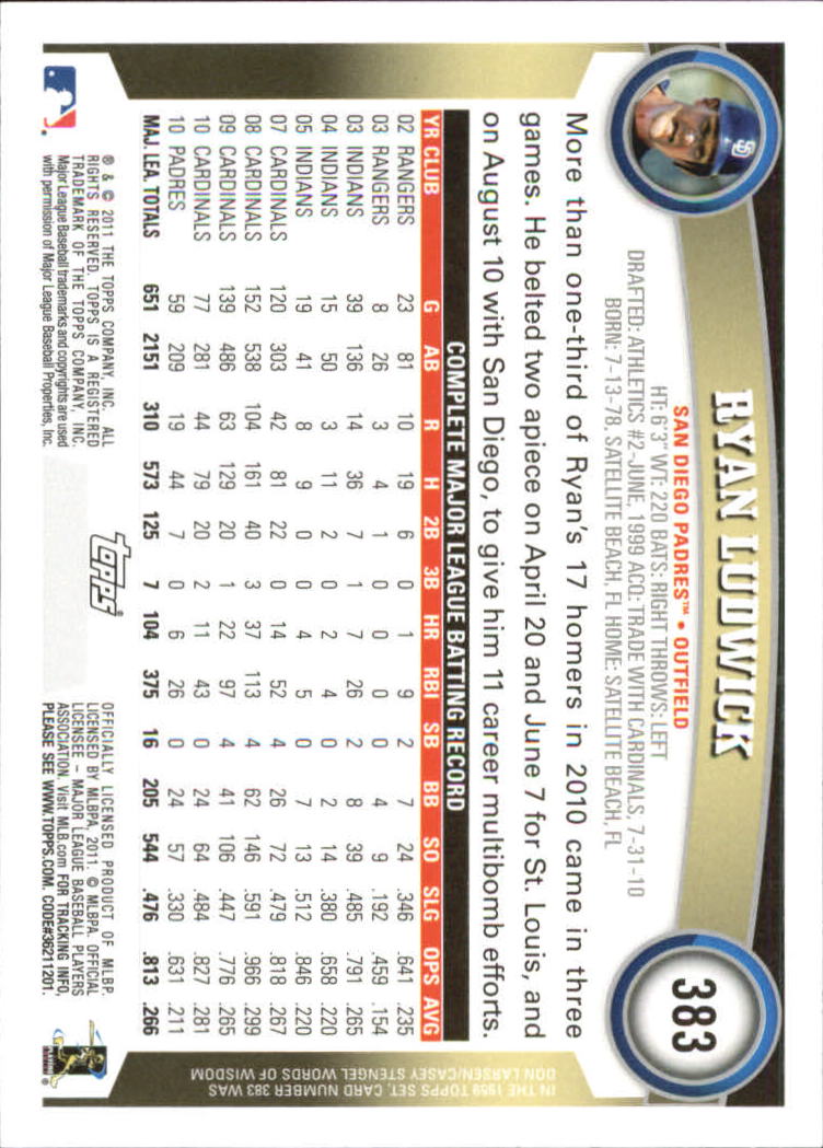 2011 Topps Diamond Anniversary Baseball Card Pick (Inserts) 230-658 - Picture 107 of 284