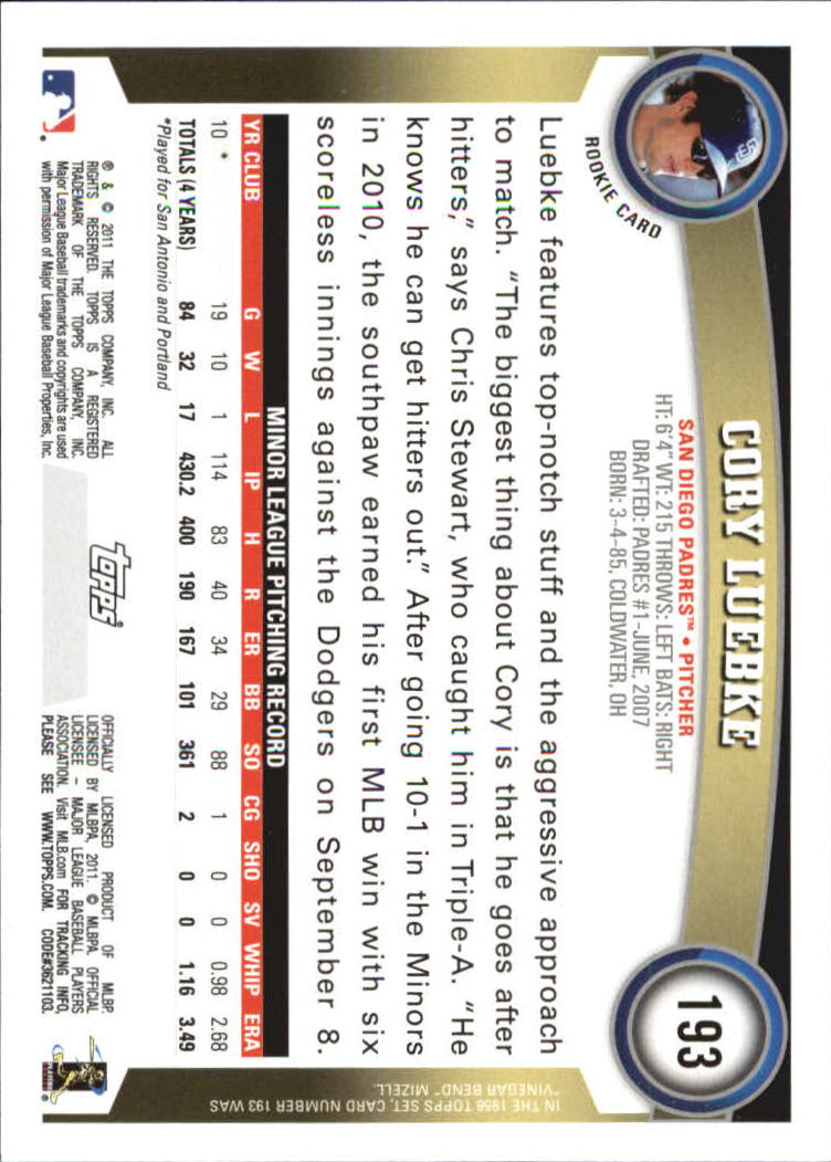 A6549- 2011 Topps Baseball Assorted Insert Cards4 -You Pick- 15+ FREE US SHIP - Picture 203 of 266
