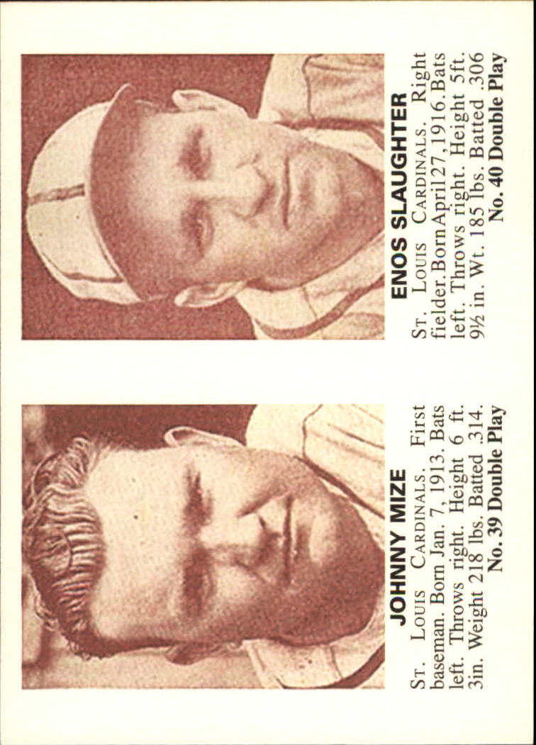2011 Topps CMG Reprints #CMGR18 Johnny Mize/Enos Slaughter