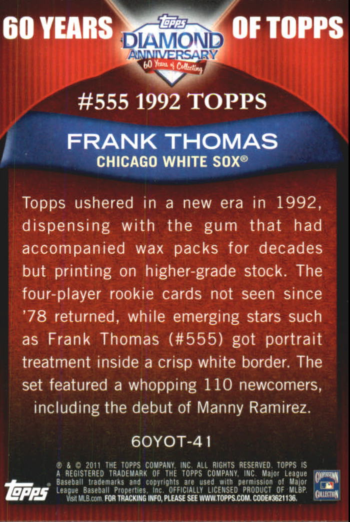 Sports Card Back