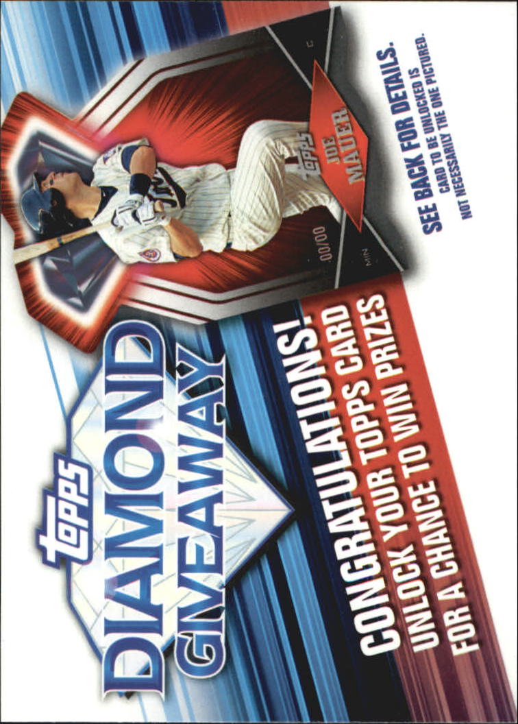 2011 Topps Diamond Giveaway #TDG19 Joe Mauer