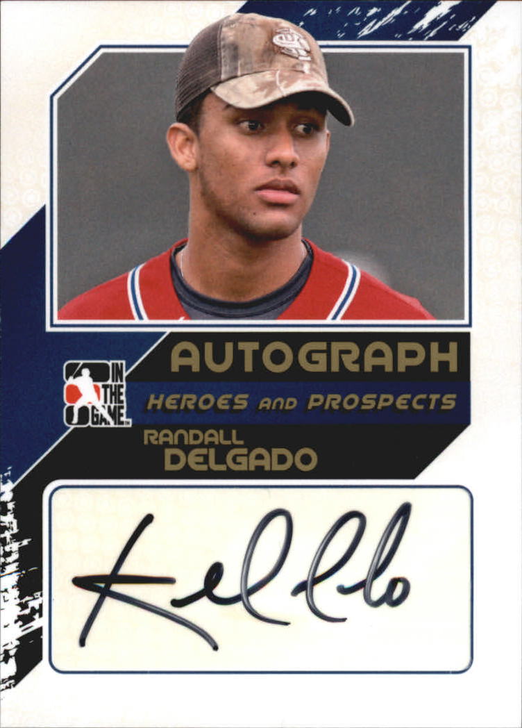 2011 ITG Heroes and Prospects Full Body Autographs Silver #RD Randall Delgado