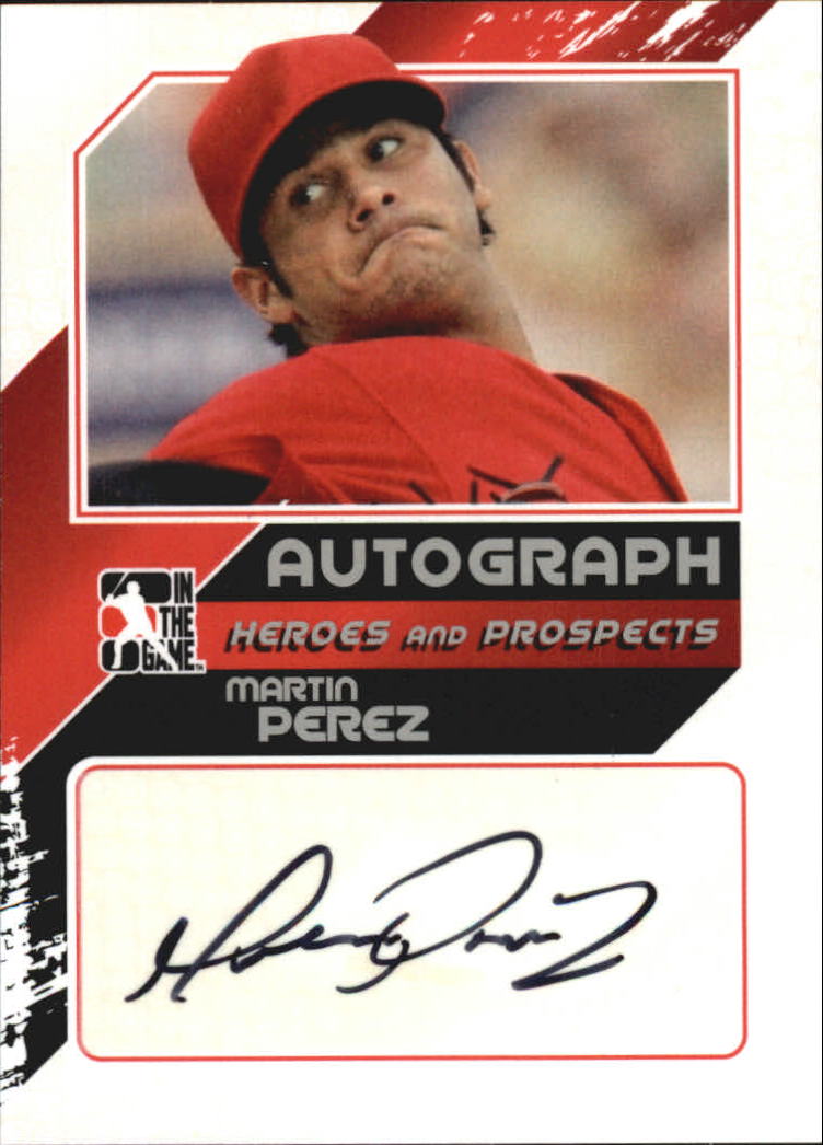 2011 ITG Heroes and Prospects Close Up Autographs Silver #MP2 Martin Perez