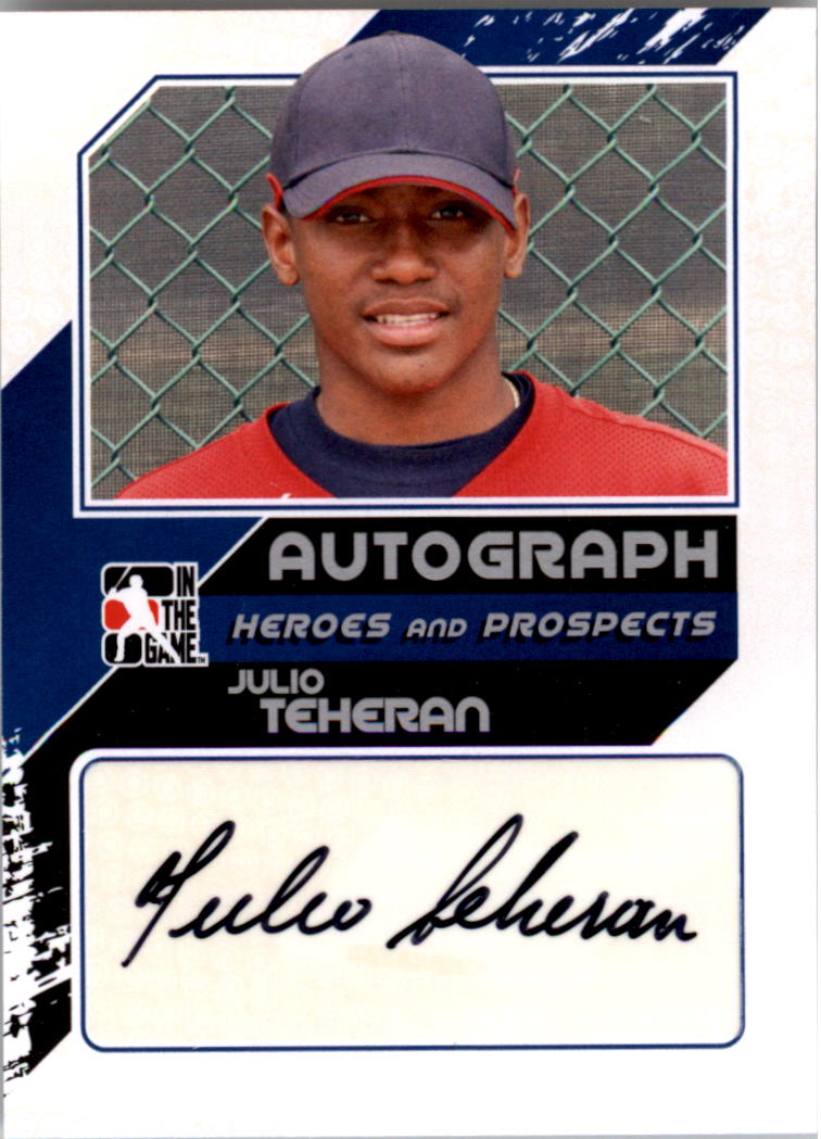 2011 ITG Heroes and Prospects Close Up Autographs Silver #JTE2 Julio Teheran S2