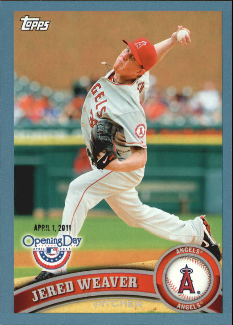 2011 Topps Opening Day Blue #43 Jered Weaver