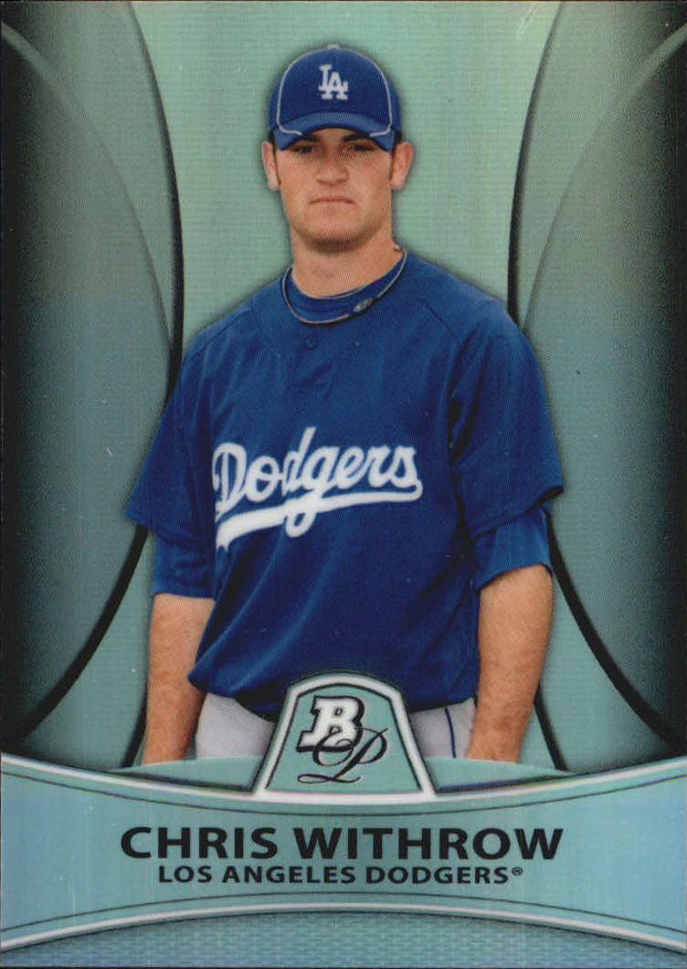 2010 Bowman Platinum Prospects Refractors Thin Stock #PP21 Chris Withrow