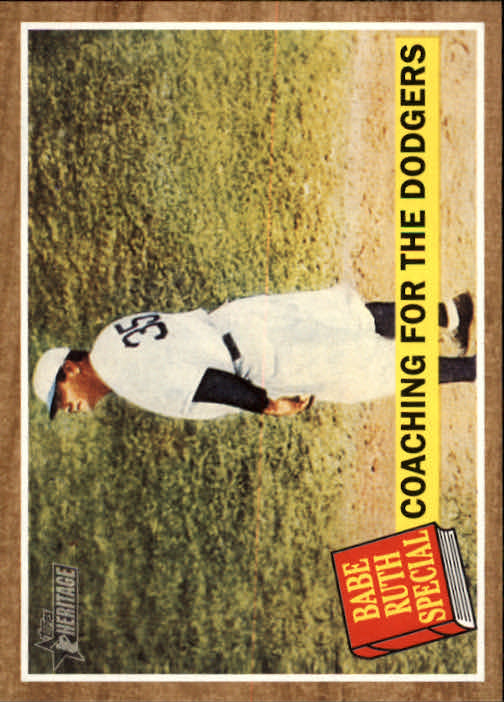 2011 Topps Heritage #142A Babe Ruth/Coaching For The Dodgers