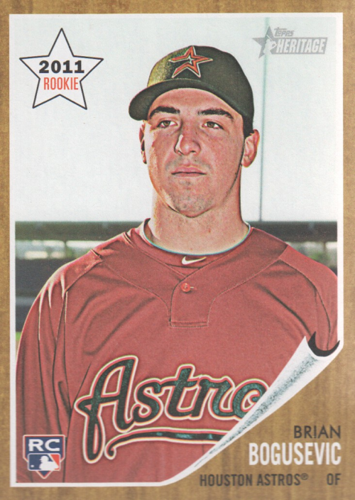 2011 Topps Heritage #204 Brian Bogusevic (RC)
