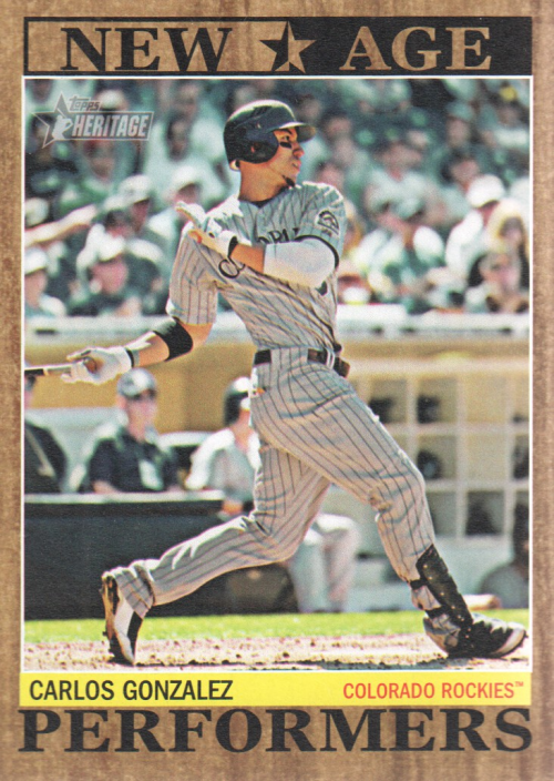 2011 Topps Heritage New Age Performers #NAP12 Carlos Gonzalez