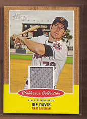 2011 Topps Heritage Clubhouse Collection Relics #ID Ike Davis